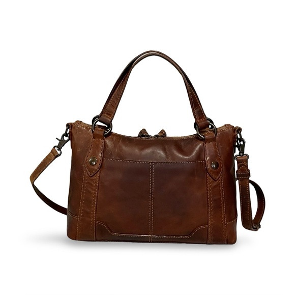 LIKE NEW! Frye Melissa Medium Crossbody in Cognac Antique Pull Up Leather - Picture 4 of 9